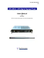 Preview for 1 page of Technovare OPS-DRD2 User Manual