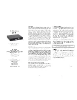 Preview for 1 page of Technovision DV75 Quick Reference Manual