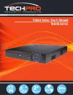 Techpro TRIDVR-ELE16C Tribrid Series User Manual предпросмотр