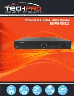 Предварительный просмотр 1 страницы Techpro TRIDVR-PRE32C Prime Series User Manual