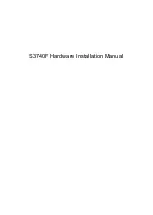 Preview for 1 page of Techroutes S3740F Hardware Installation Manual