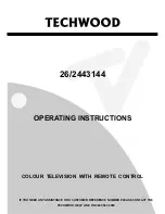 TECHWOOD 2443144 Operating Instructions Manual preview