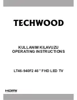 TECHWOOD LT46-940F2 Operating Instructions Manual preview