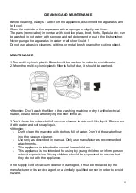 Preview for 11 page of TECHWOOD TAS-7156A Instruction Manual