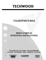 TECHWOOD TC2209TN875 MKII Operating Instructions Manual preview