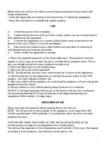 Preview for 7 page of TECHWOOD TDH-511 Instruction Manual