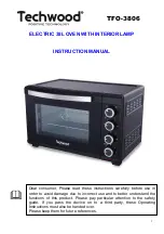 Предварительный просмотр 1 страницы TECHWOOD TFO-3806 Instruction Manual