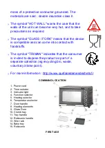 Предварительный просмотр 7 страницы TECHWOOD TFO-431 Instruction Manual