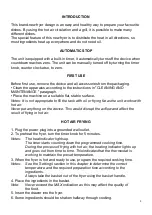 Preview for 8 page of TECHWOOD TFR-301SH Instruction Manual