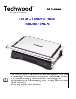 TECHWOOD TGD-2000 Instruction Manual предпросмотр