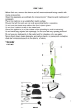 Предварительный просмотр 8 страницы TECHWOOD TNV-101 Instruction Manual