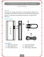 Preview for 2 page of Tecknet BLUETEK IEP1200 User Manual