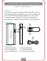 Preview for 6 page of Tecknet BLUETEK IEP1200 User Manual