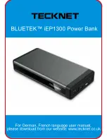 Tecknet bluetek iep1300 User Manual preview