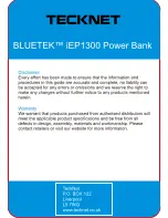 Предварительный просмотр 6 страницы Tecknet bluetek iep1300 User Manual