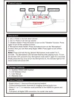 Предварительный просмотр 2 страницы Tecknet HS800 User Manual