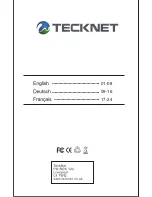 Preview for 2 page of Tecknet T21 User Manual