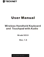 Tecknet X333 User Manual preview