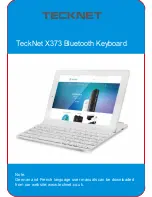 Tecknet X373 Instructions Manual preview
