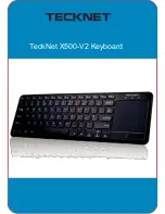 Tecknet X500-V2 K Manual preview