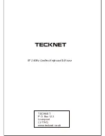 Preview for 8 page of Tecknet X600 Manual