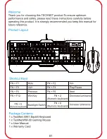 Preview for 2 page of Tecknet X861 User Manuals