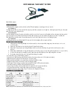 Preview for 1 page of TecLINE US 3000 User Manual