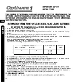 Предварительный просмотр 4 страницы TecMate Optimate 1 Duo TM409 Instructions For Use Manual