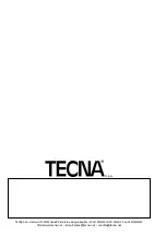 Предварительный просмотр 92 страницы TECNA 3650 Installation, Use & Maintenance Manual