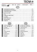 Предварительный просмотр 8 страницы TECNA 3680 Use And Maintenance Manual