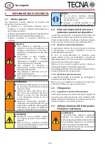 Preview for 12 page of TECNA 3680 Use And Maintenance Manual