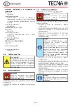 Preview for 26 page of TECNA 3680 Use And Maintenance Manual