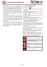 Preview for 40 page of TECNA 3680 Use And Maintenance Manual