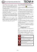 Preview for 76 page of TECNA 3680 Use And Maintenance Manual