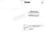 Preview for 2 page of TECNA 4640-16 Instruction Manual