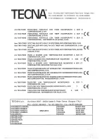 TECNA 7020 User Manual предпросмотр