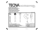 TECNA 9336 Operating Manual preview