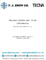 Preview for 1 page of TECNA TE 500 User Manual