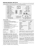 Предварительный просмотр 2 страницы TECNA te-90 User Manual