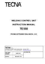 TECNA TE550 Instruction Manual preview