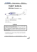 Tecnam P92 Echo Classic Deluxe Flight Manual preview