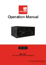 Tecnare Sound Systems SUB Series Operation Manual preview