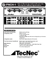 Preview for 2 page of TecNec PNCH-1 Operation Instructions Manual