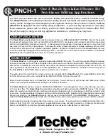 Preview for 3 page of TecNec PNCH-1 Operation Instructions Manual