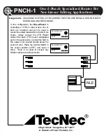 Preview for 13 page of TecNec PNCH-1 Operation Instructions Manual