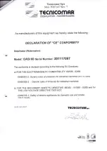 Preview for 4 page of TECNICOMAR OASI 30 Instructions For The Installation, Use And Maintenance