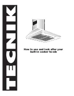 Tecnik Cooker hood User Manual preview