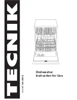 Tecnik Dishwasher Instructions For Use Manual preview