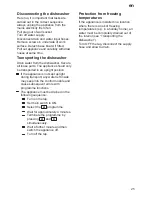 Preview for 25 page of Tecnik Dishwasher Instructions For Use Manual