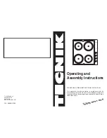 Tecnik Hob Operating And Assembly Instructions Manual preview